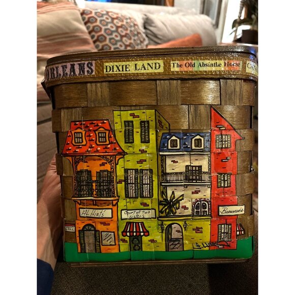 Boho Basket Purse, Vintage Nan Caro Design, Signed by J Hussey of Metairie, LA - Picture 7 of 16